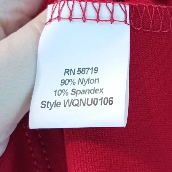 #43 3/$18 - Notations Red Short Sleeve Top Size 2X - Picture 4 of 5